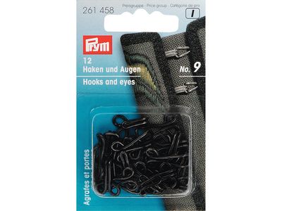 Prym Hekter 12 par No.9 Sort 261458