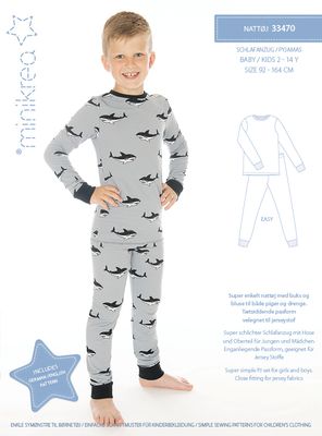 MINIKREA PYSJAMAS 2-14 ÅR 33470