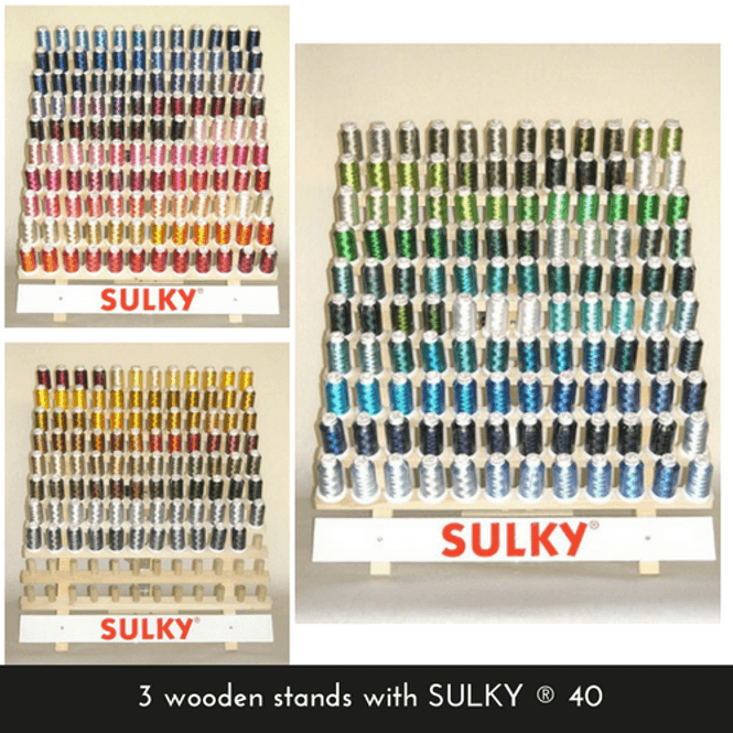 Hovedbilde Sortiment sett Sulky 40 - 335 farger a 1000 meter med stand