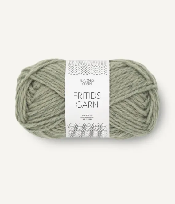 Hovedbilde 9041 Fritidsgarn Støvet Lys Grønnmelert