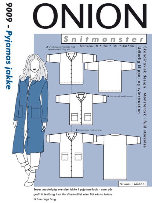 Hovedbilde ONION PLUS, PYJAMAS JAKKE 9009