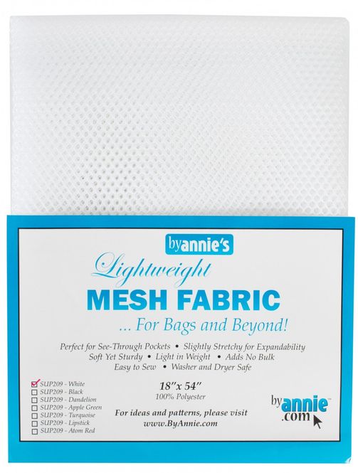 Hovedbilde By Annie's Mesh fabric SUP209 - White Hvit