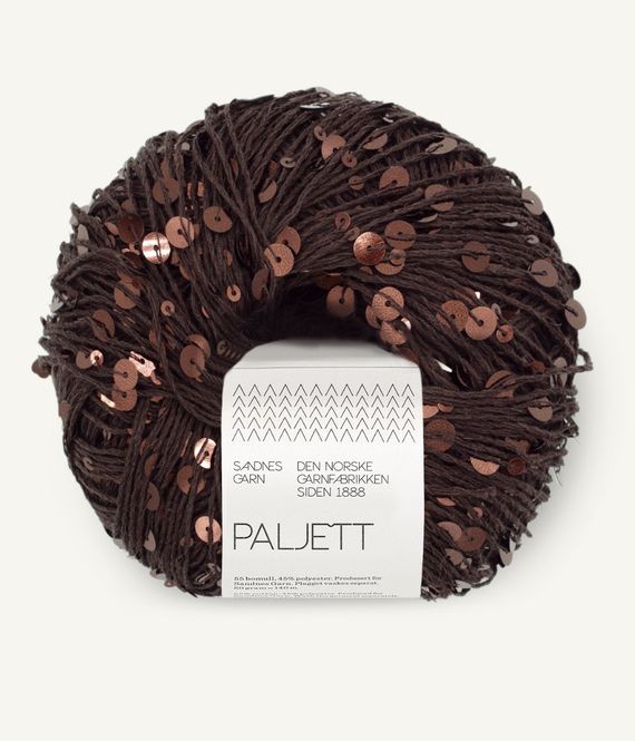 Hovedbilde Paljett Espresso Sparkle 3086