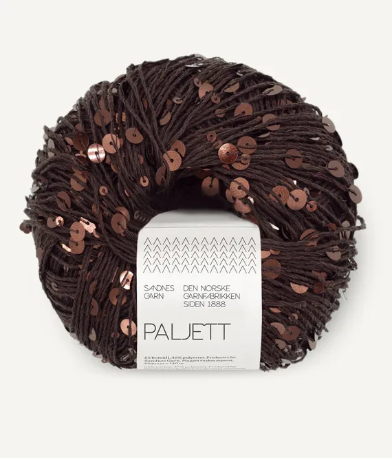 Hovedbilde Paljett Espresso Sparkle 3086
