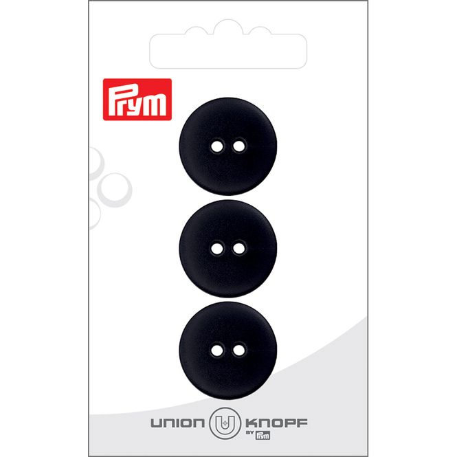 Hovedbilde Prym Knapper 28450 - 2-hull 20mm 80 Sort - 3stk