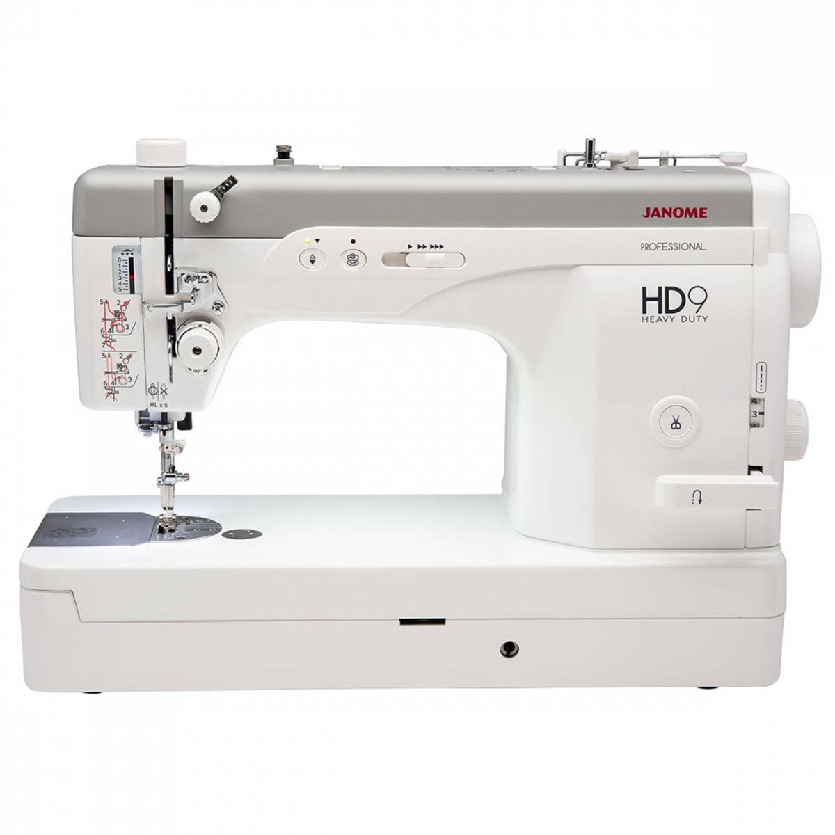 Janome HD9 rettsømsymaskin mekanisk m/sybrett