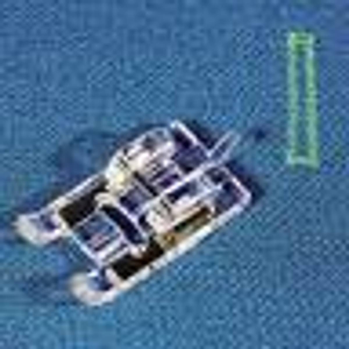 (5A7) Janome Knapphullsfot - gjennomsiktig plast / Buttonhole g