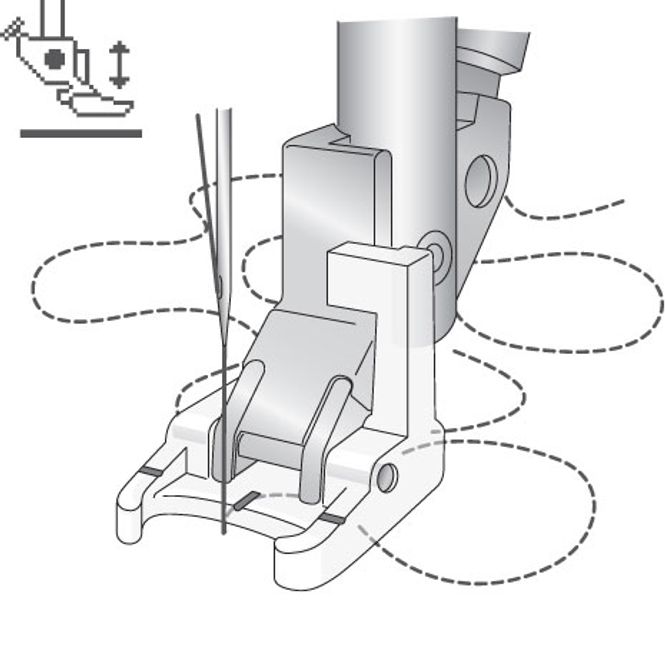 Hovedbilde (4M3) OPEN TOE SENSORMATIC FOOT Pfaff