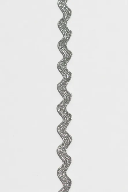 Hovedbilde Kroklisse, Lurex, 8mm, Sølv
