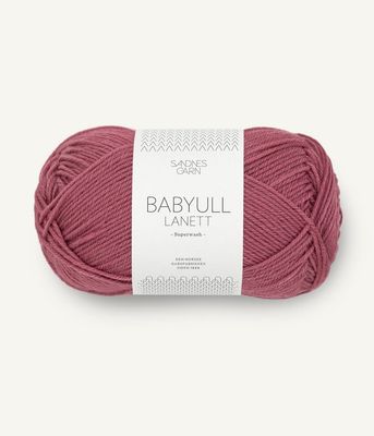 4244 Babyull Lanett Mørk Gammelrosa