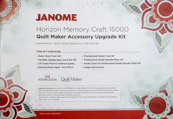 Hovedbilde Janome Quilt Maker Accessory Upgrade Kit MC15000