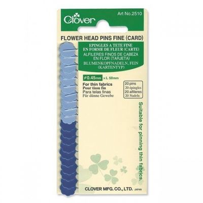 (5) Clover Flower Head Pins Fine 2510