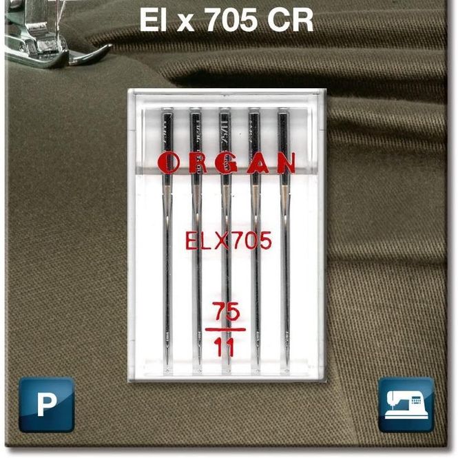 Hovedbilde (23G35) Nål Organ ELx705 5pakk 75/11