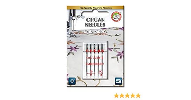 Hovedbilde (23G17) Nål Organ broderi 75-90, 5 pk