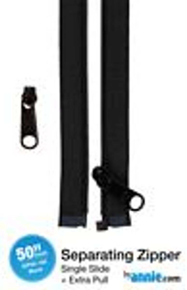 By Annie Separating Zipper BLACK, 50