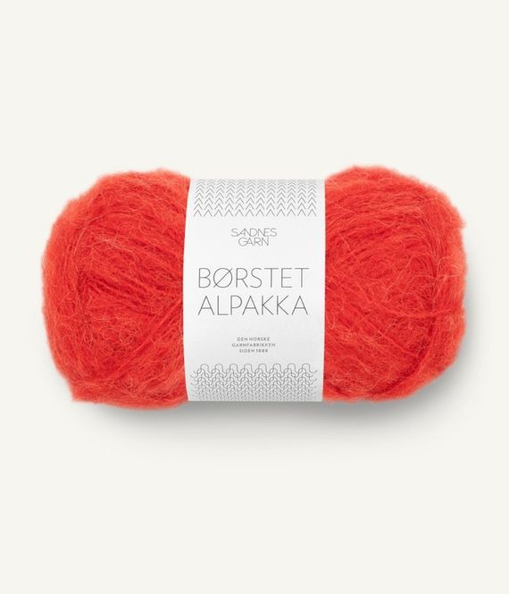 Hovedbilde 4018 Børstet Alpakka Scarlet Red