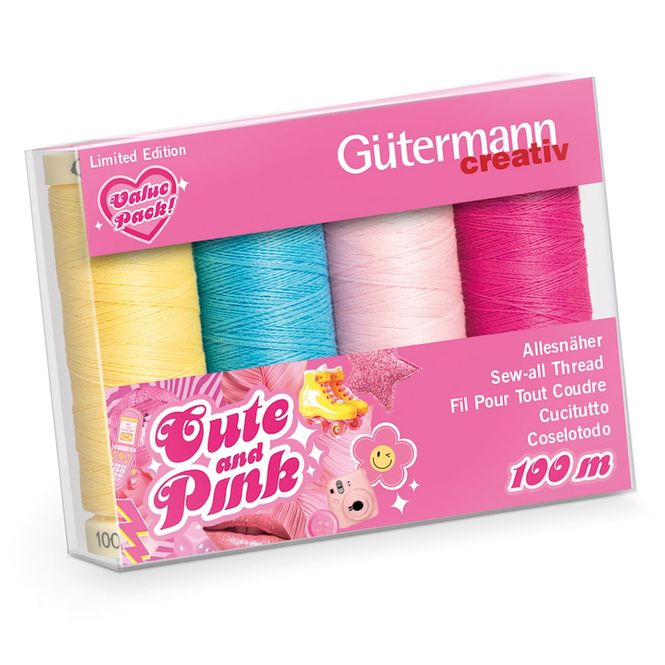Hovedbilde Gutermann trådpakke Cute & Pink - 713324