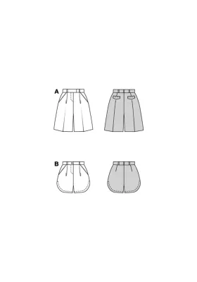 5672 - Burda - Shorts, 2 lengder