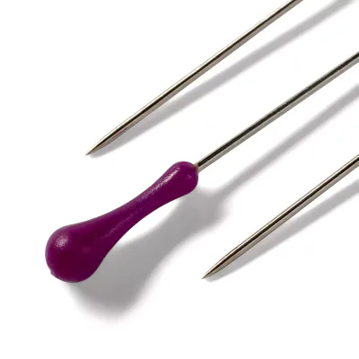 Prym Easy grasp nåler 38mm 10g - Sølv med lilla 028800