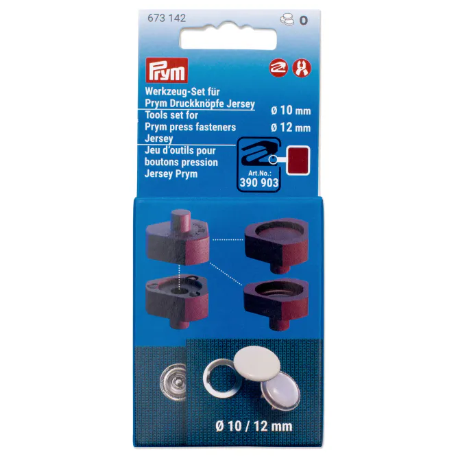 Hovedbilde Prym Verktøy JERSEY TRYKKNAP 10 & 12 MM 673142