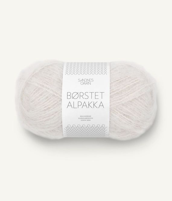 Hovedbilde 1014 Børstet Alpakka Porselen