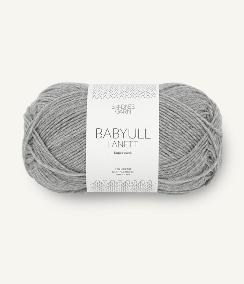 1032 Babyull Lanett Lys Gråmel