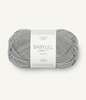 1032 Babyull Lanett Lys Gråmel