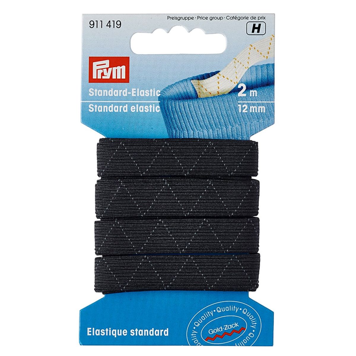 Prym Standard Elastikk 911419 12mm x 2 meter
