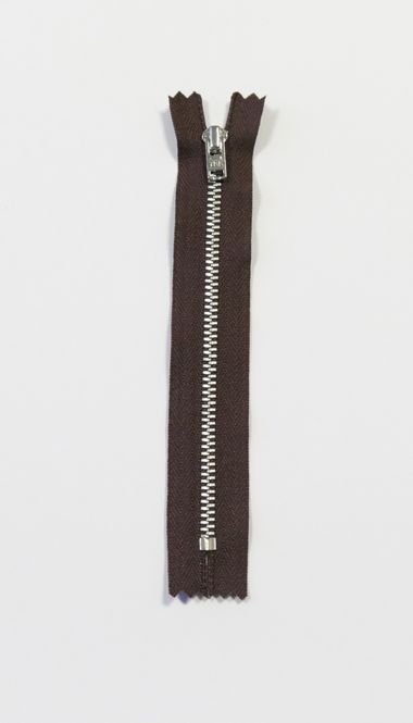 Hovedbilde Brun - 4mm fast metall glidelås 20cm