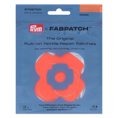 Prym x FabPatch Reparasjonslapp STRETCH - Oransje - 3stk