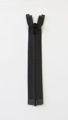 YKK 6MM VISLON, DELBAR F. SORT 4425-75-0580