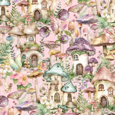 White Owl textiles - Fairy Boutique lys rosa m/sopphus