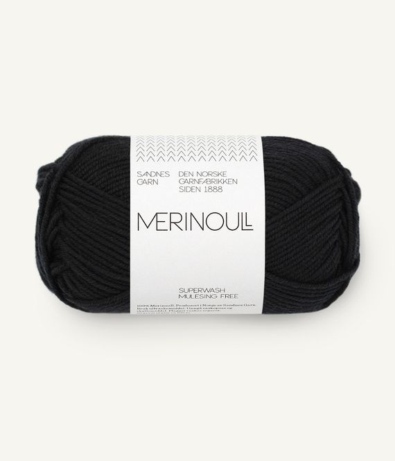 Hovedbilde Merinoull Black 1099