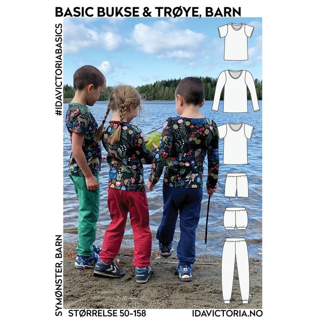 Hovedbilde BASIC BUKSE & TRØYE, BARN str. 50-158