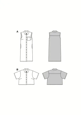 5644 - Burda - skjortekjole