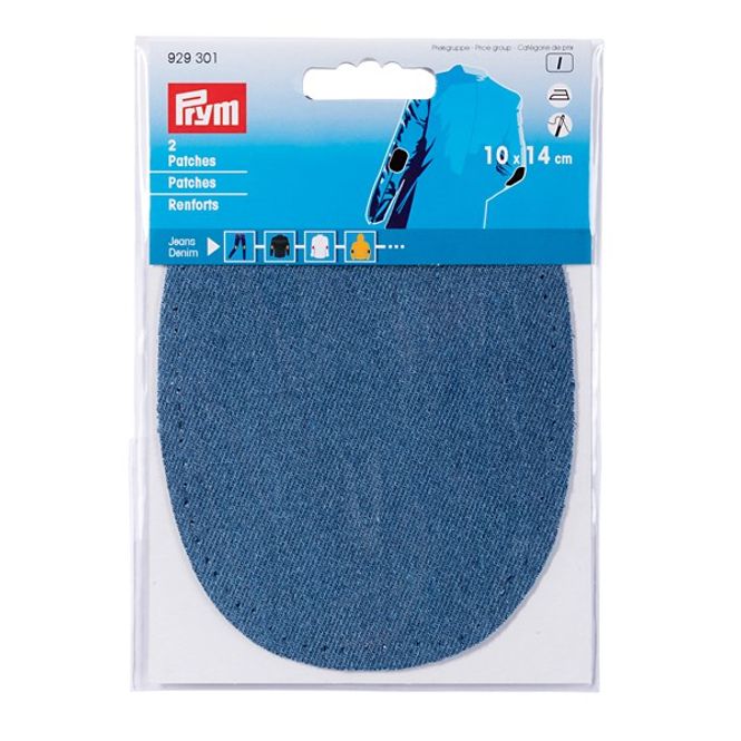 Hovedbilde Prym - Denim lapp - Medium blå - 10x14cm - 2stk 929301