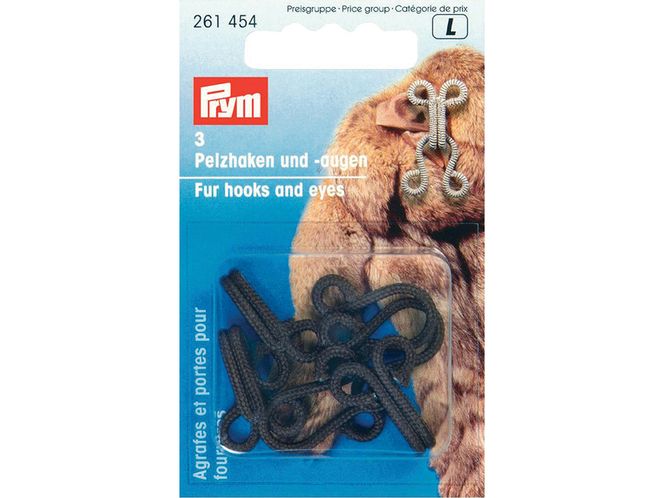 Hovedbilde Prym Pelshekter, 3stk, BRUN, 261454