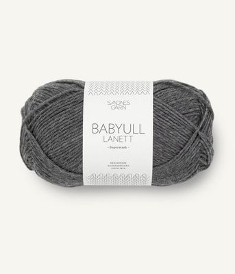 1053 Babyull Lanett Mørk Gråmel