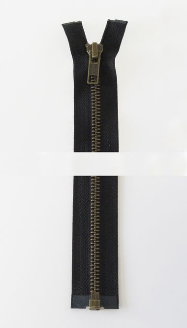 Hovedbilde YKK 6MM ANTIK MES. DELBAR SORT 4434-70-0580 70 cm