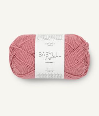 4023 Babyull Lanett Støvet Gammelrosa