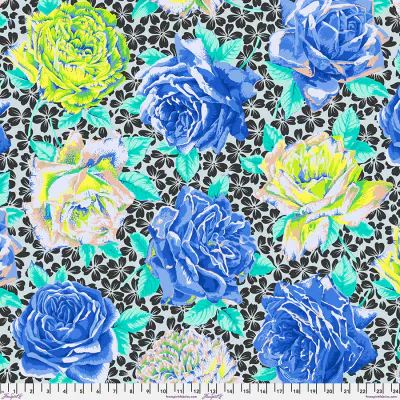 Kaffe Fassett Rose Bloom, PWPJ077.BLUE