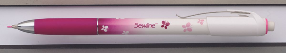 Sewline - Trykkblyant med refill, 0.9mm, ROSA fab50041