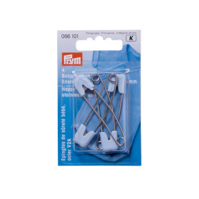 Prym Sikkerhetsnåler Baby 55mm 4stk  Lys blå 086101