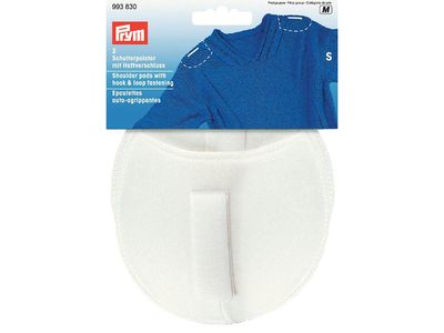 Prym Skulderpute S Hvit 2stk med borrelåsfes 993830