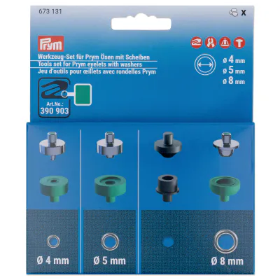 Prym Vario Tools Set For maljer med skiver 4.5 & 8mm 673131
