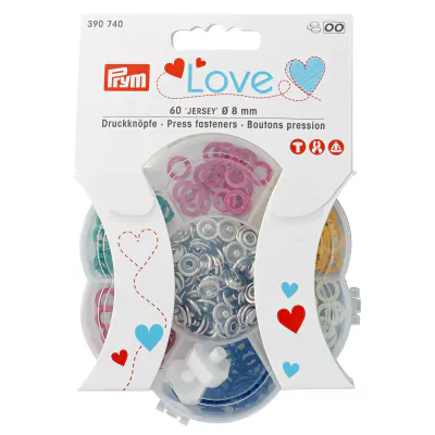 Prym Love 60 stk Jersey trykknapper 8mm 390740