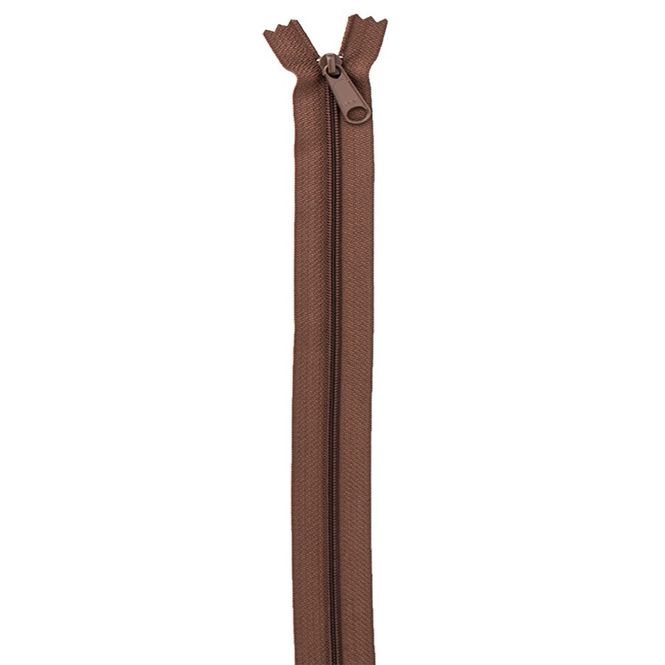 Hovedbilde Zippers by the Yard, 16stk glidere - 140 Seal Brown