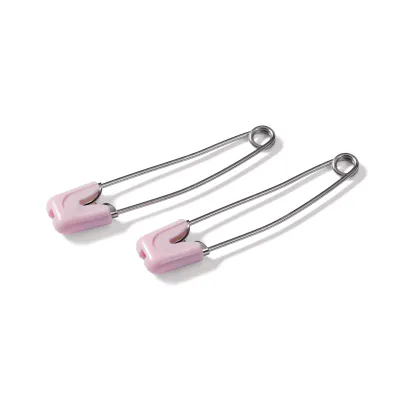Prym Sikkerhetsnåler Baby 55mm 4stk  Lys rosa 086102