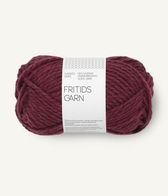 4372 Fritidsgarn Dyp Burgunder