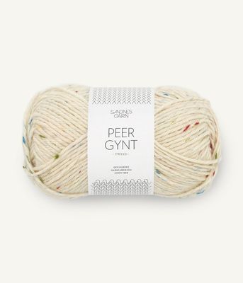 1044 Peer Gynt Natur med Tutti Frutti Tweed Nm 7.4/4